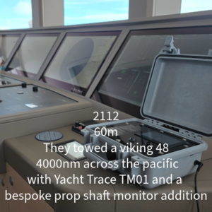 Yacht trace on a Superyacht Tender and chase boat monitoring, tow protection, advanced tow protection.
