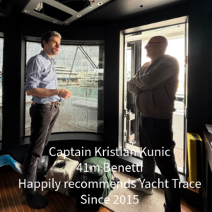 Yacht trace on a Superyacht Tender and chase boat monitoring, tow protection, advanced tow protection.